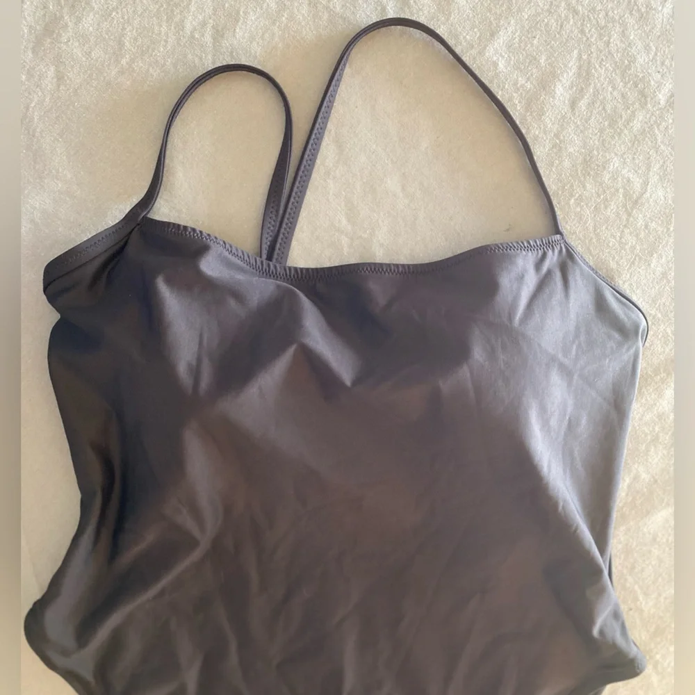 Skims Black One-Piece Swimsuit cross back size 2 X